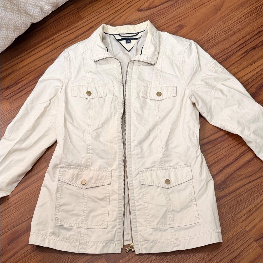 Tommy Hilfiger Women's Cream Utility Jacket